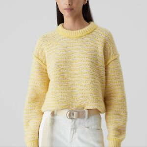 Closed Yellow Striped Sweater